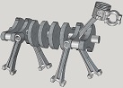 Dog made form engine components